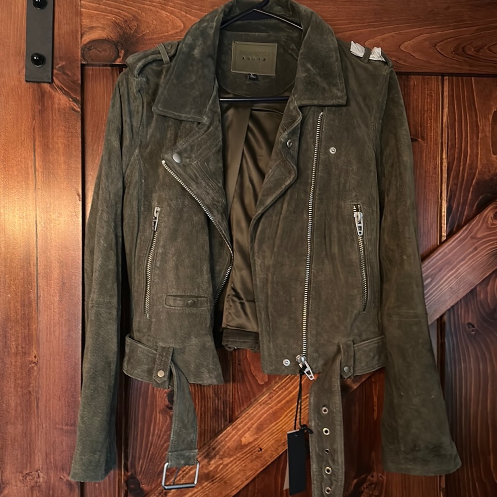 NWT BLANKNYC Jacket ! Olive green, suede jacket!